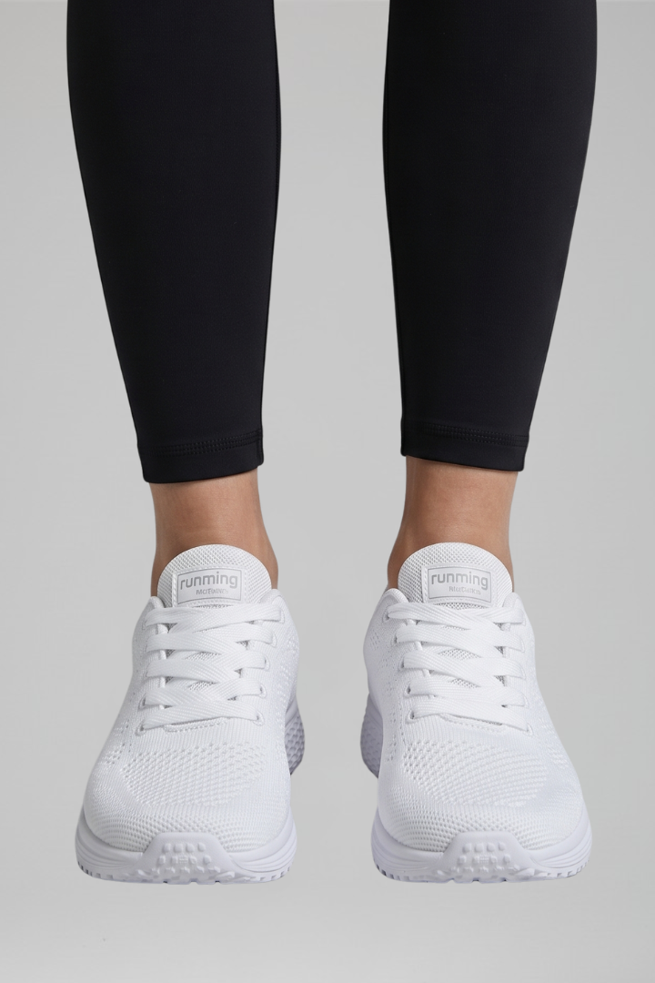 Women's Orthopaedic Lace-Up Walking Shoes with Knit Upper