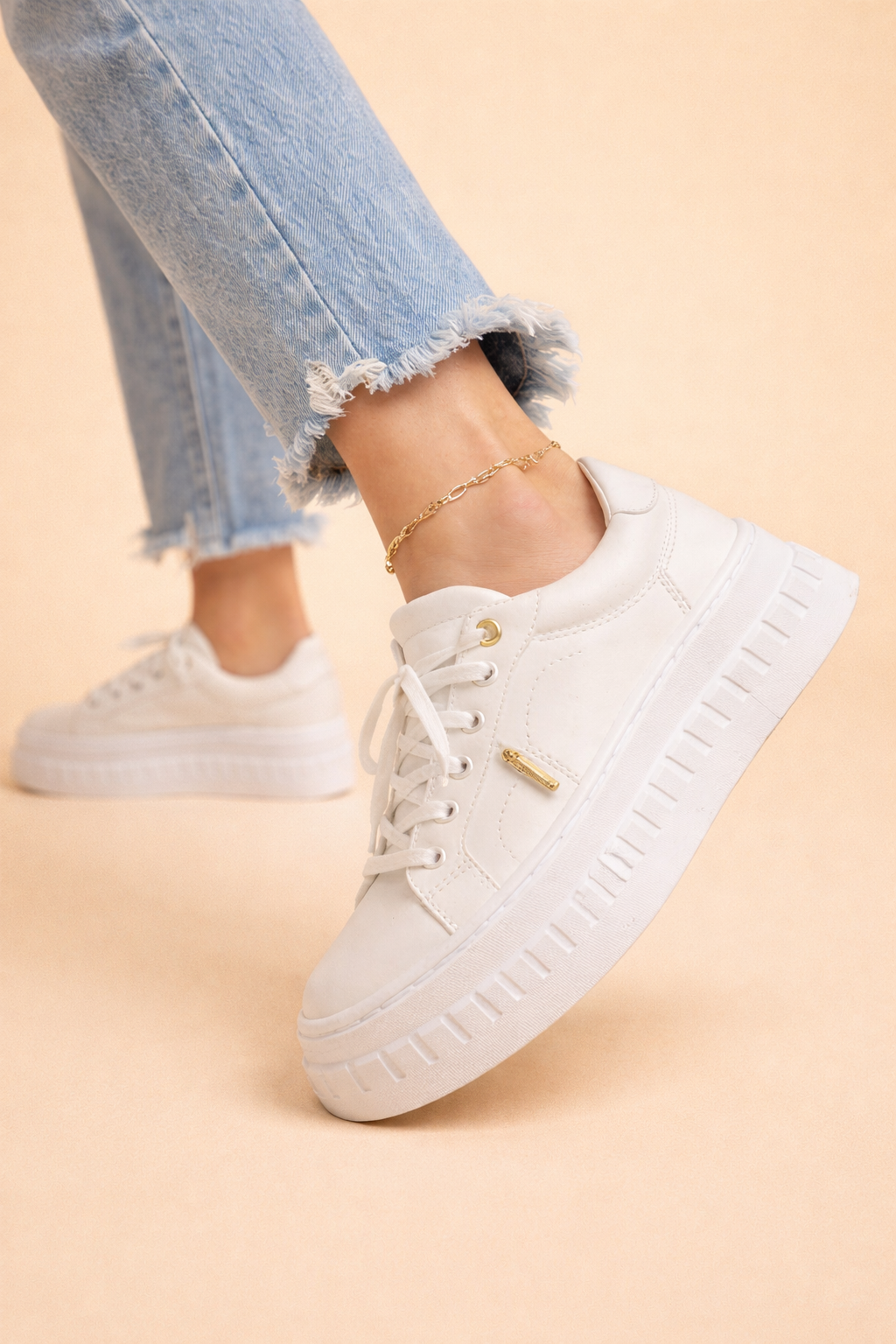 Women's Platform Sneakers with Cushioned Sole