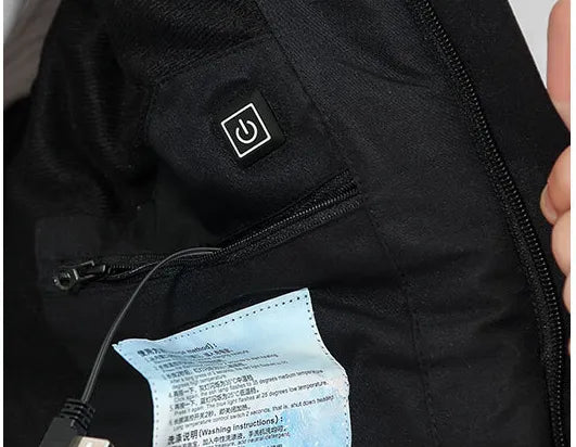 USB Heated Hooded Jacket for Cold Days