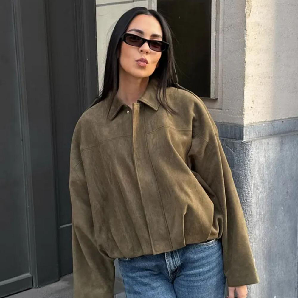 Chloé Rivière Oversized Bomber Jacket