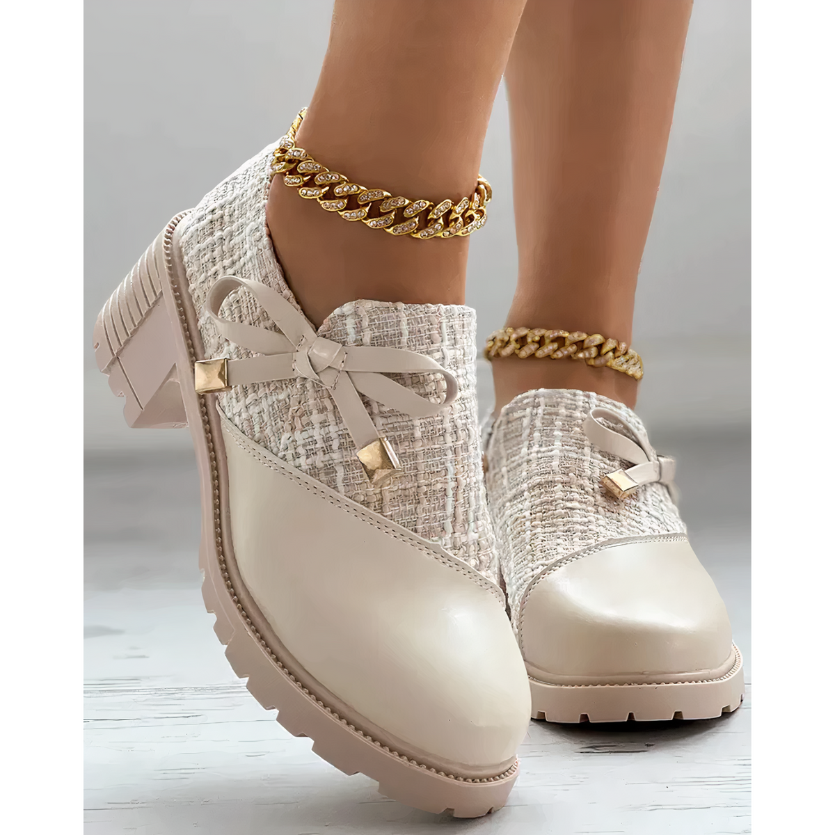 Elegant Block Heel Loafers