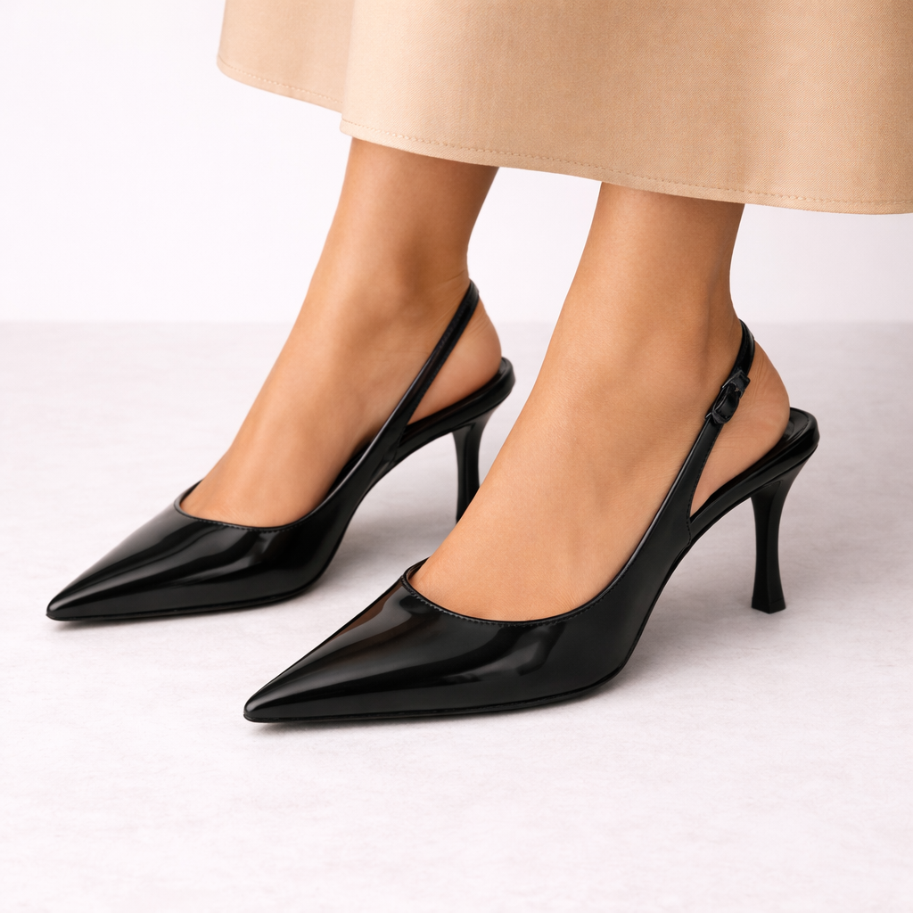 Women's Pointed-Toe Slingback Heels