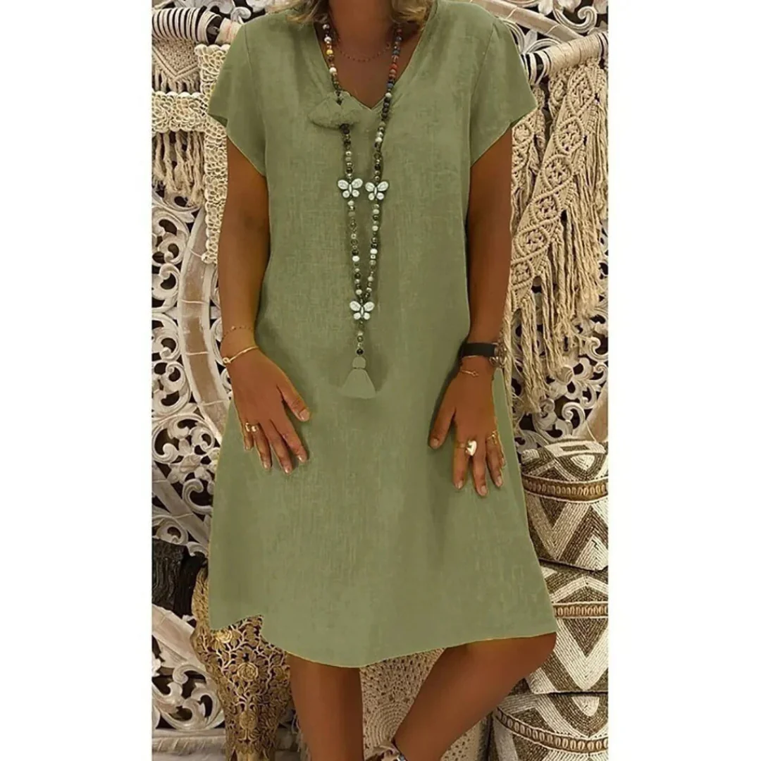 Adelaide Women's Casual Summer Dress in Plus Sizes