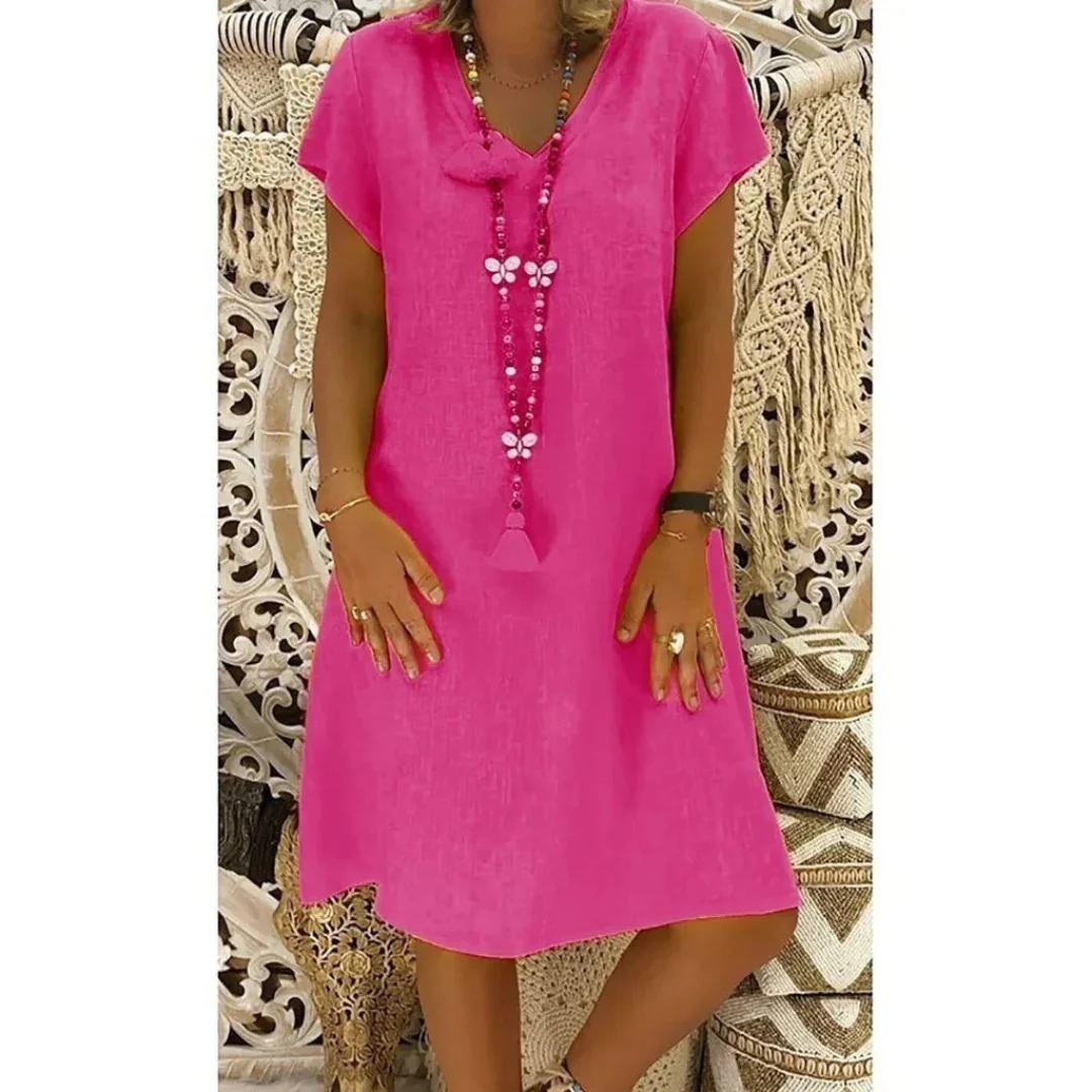 Adelaide Women's Casual Summer Dress in Plus Sizes