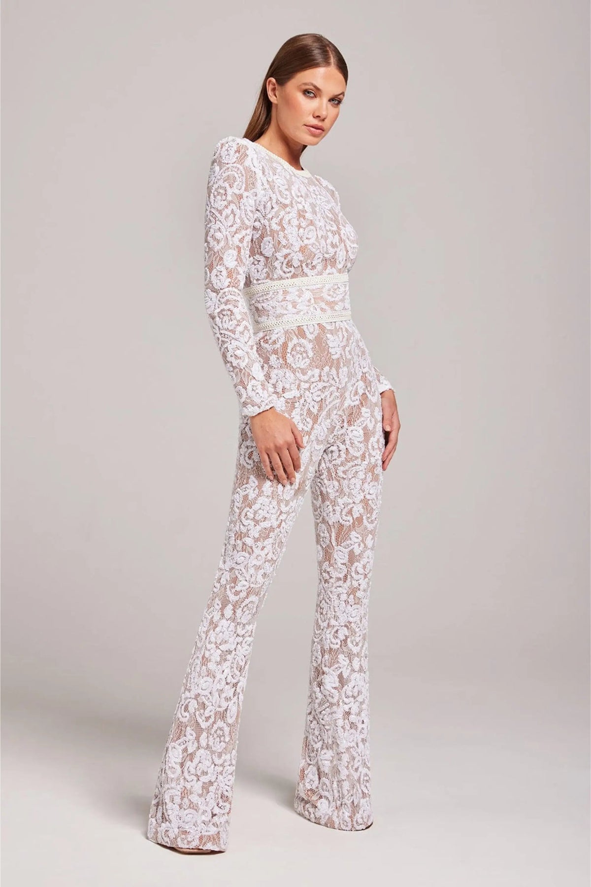 Sleek Fitted Stretch Crew Neck Bodysuit