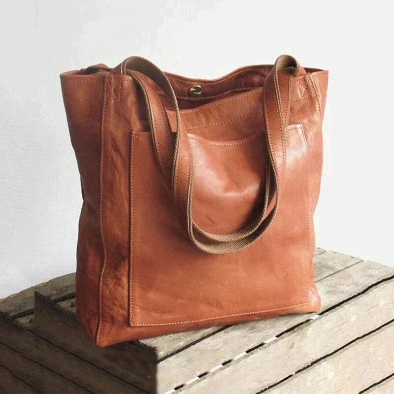 Women's Classic PU Leather Tote Bag
