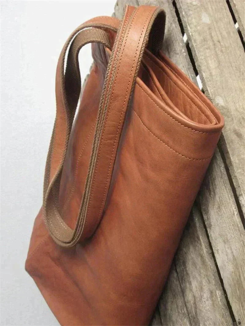Women's Classic PU Leather Tote Bag