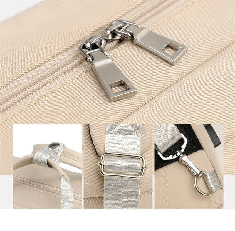 Secure Anti-Theft Backpack with Hidden Zippers