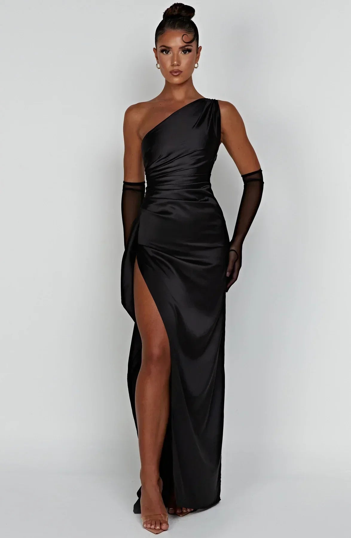 Women's Jaida Satin One-Shoulder Evening Dress