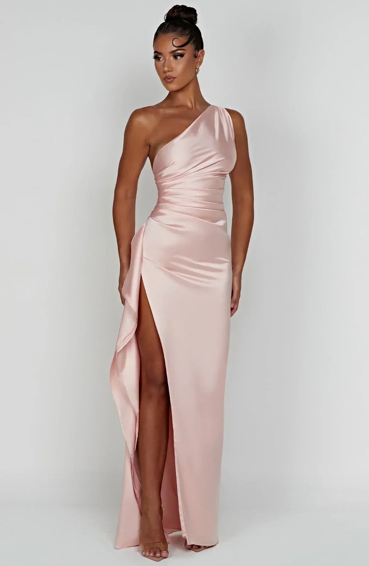 Women's Jaida Satin One-Shoulder Evening Dress