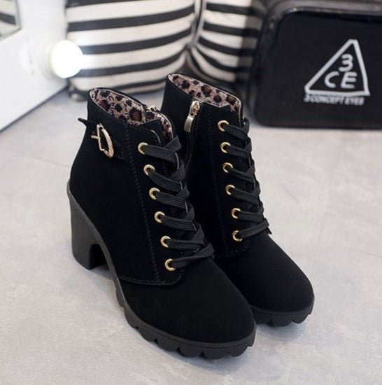 Ava Lace-Up Ankle Boots