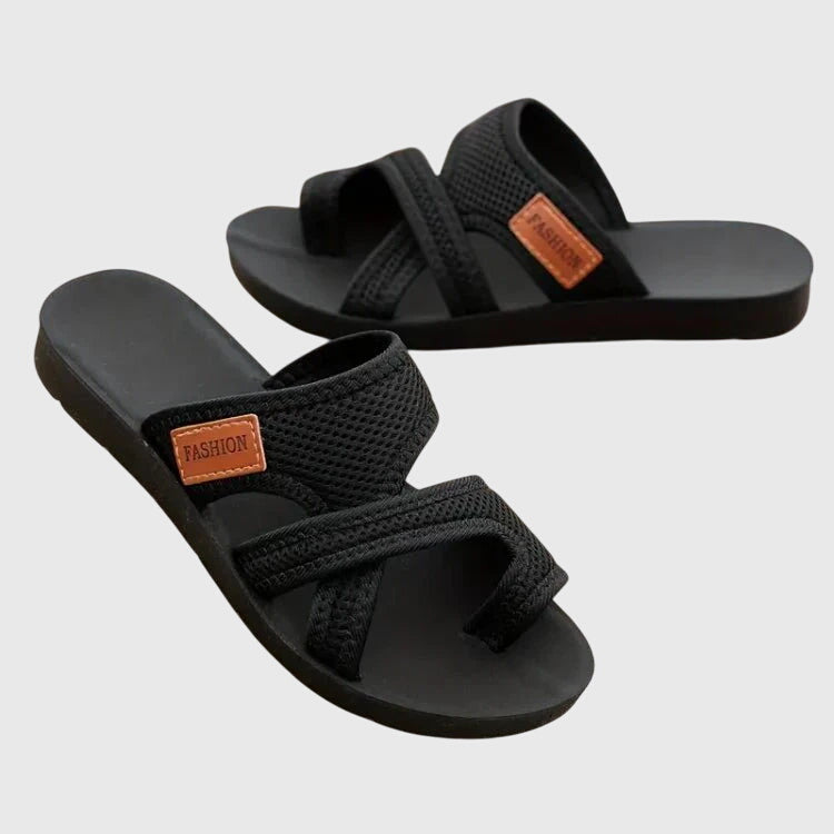Elastic Fit Orthopedic Sandals with Contoured Arch Support