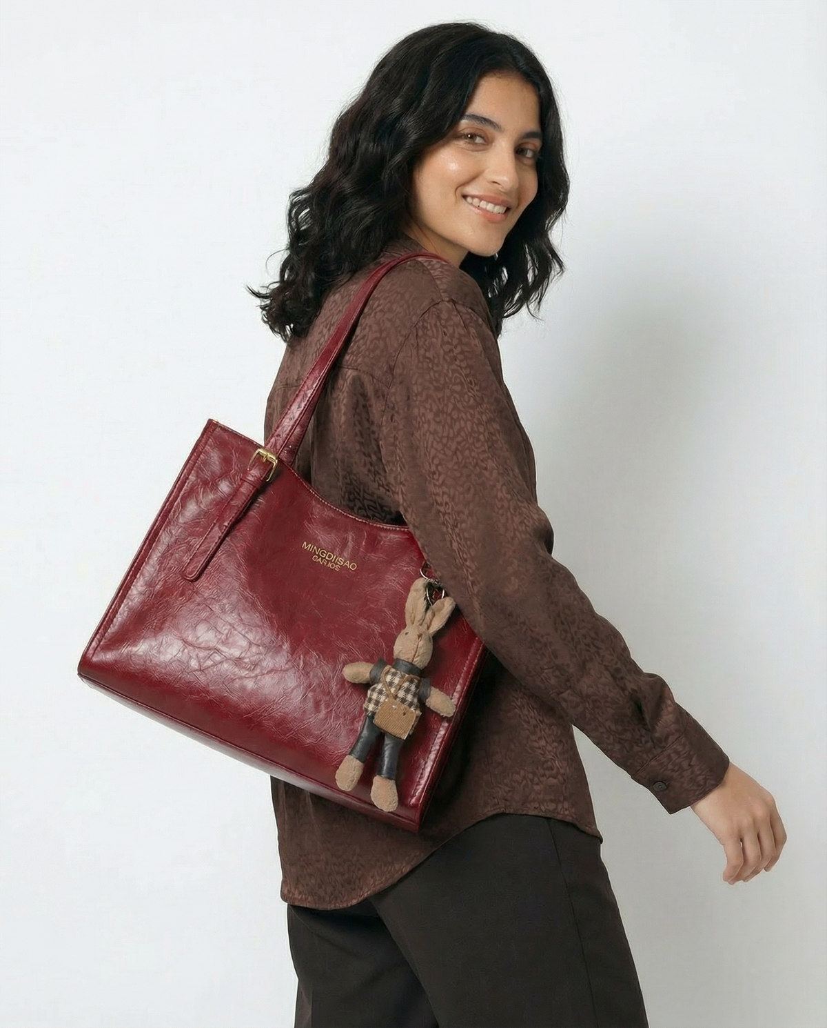 Compact Structured Shoulder Bag