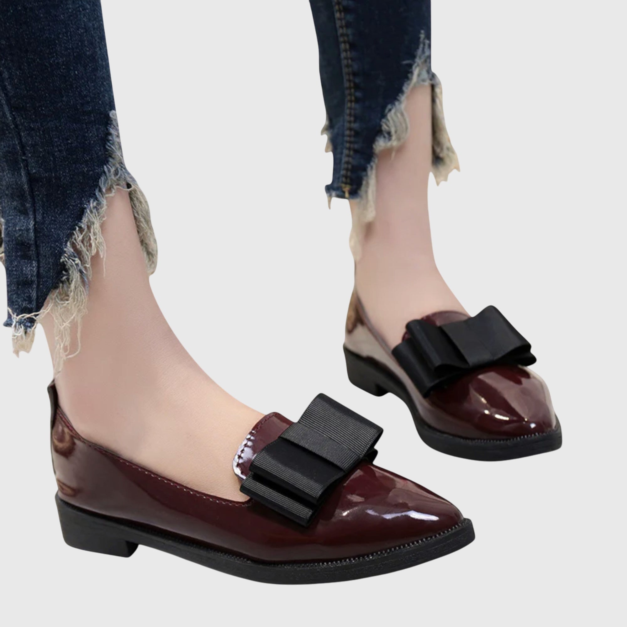Round Toe Minimalist Slip-On Loafers for Women
