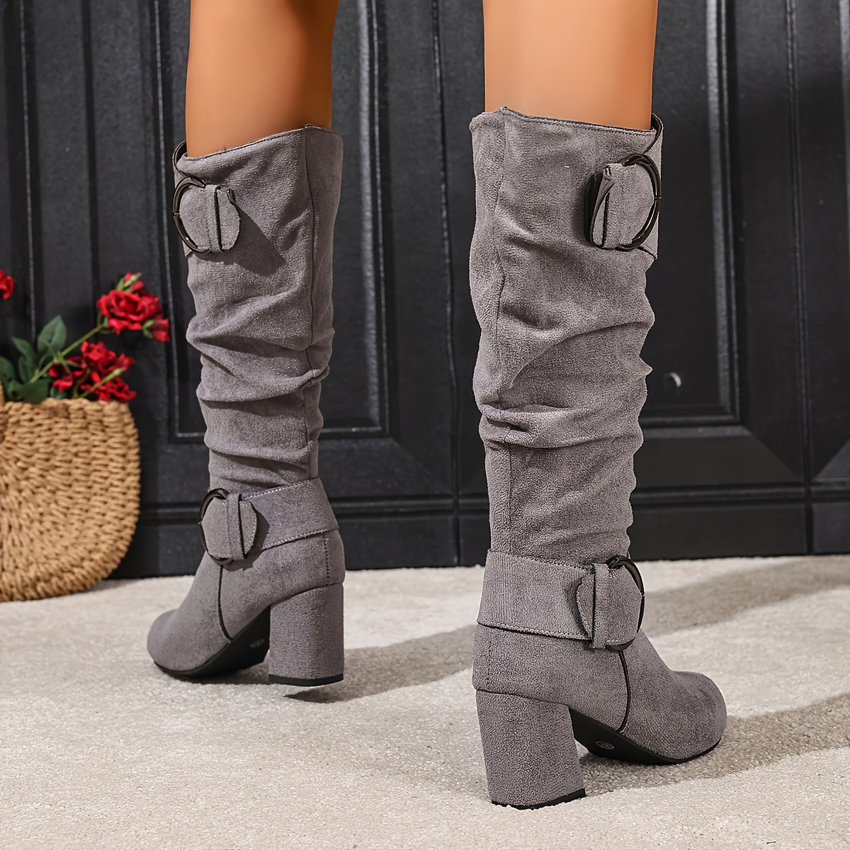 Knee-High Slouchy Boots