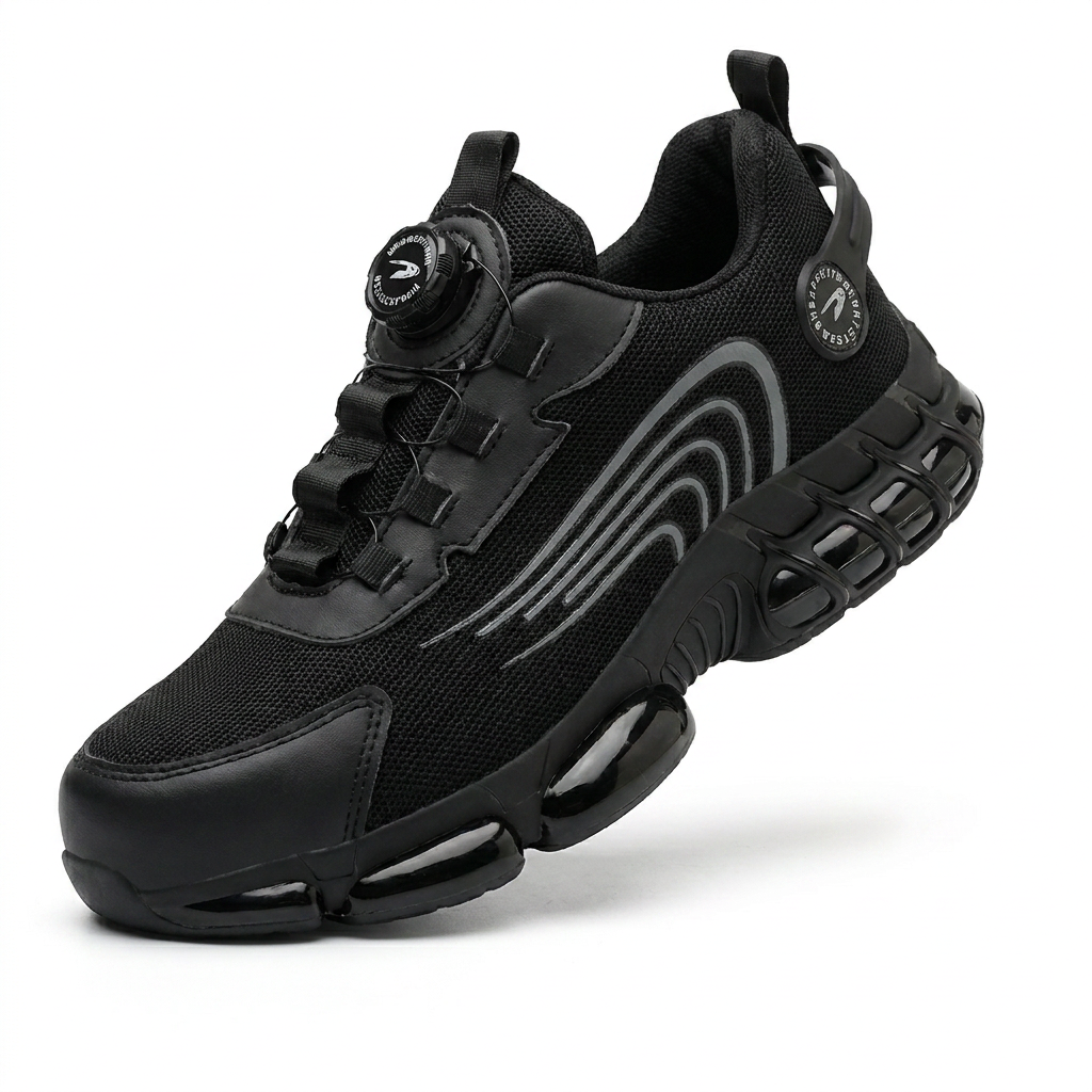 Steel Toe Safety Sneakers With Twist Lock Closure