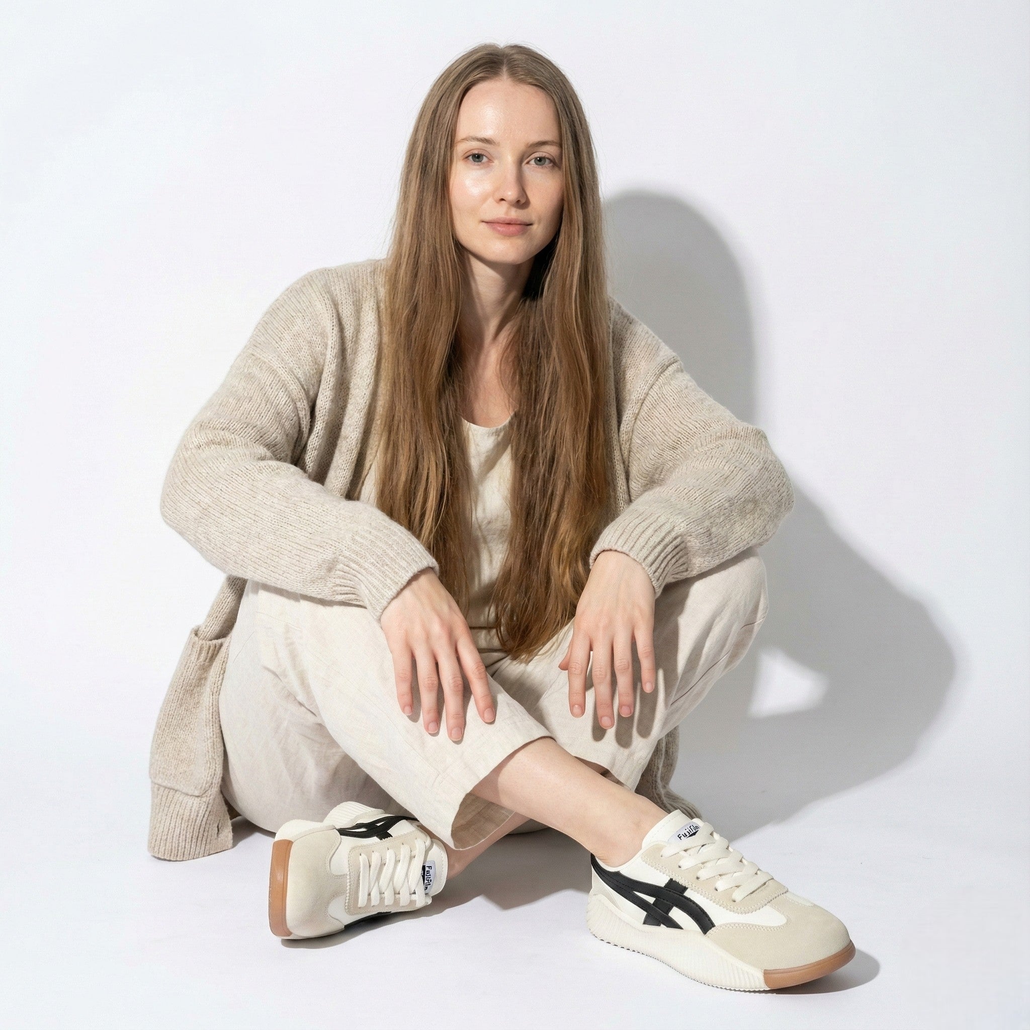 Chunky Sole Colorblock Lace-Up Sneakers