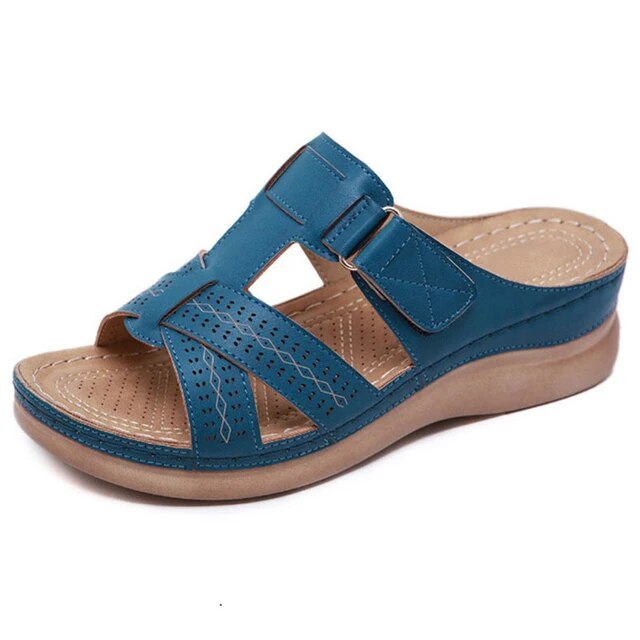 Cushioned Comfort Wave Sole Sandals