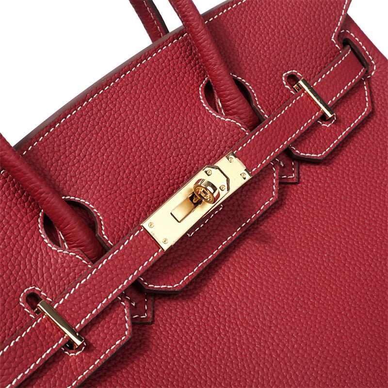 Leather Structured Shoulder Handbag