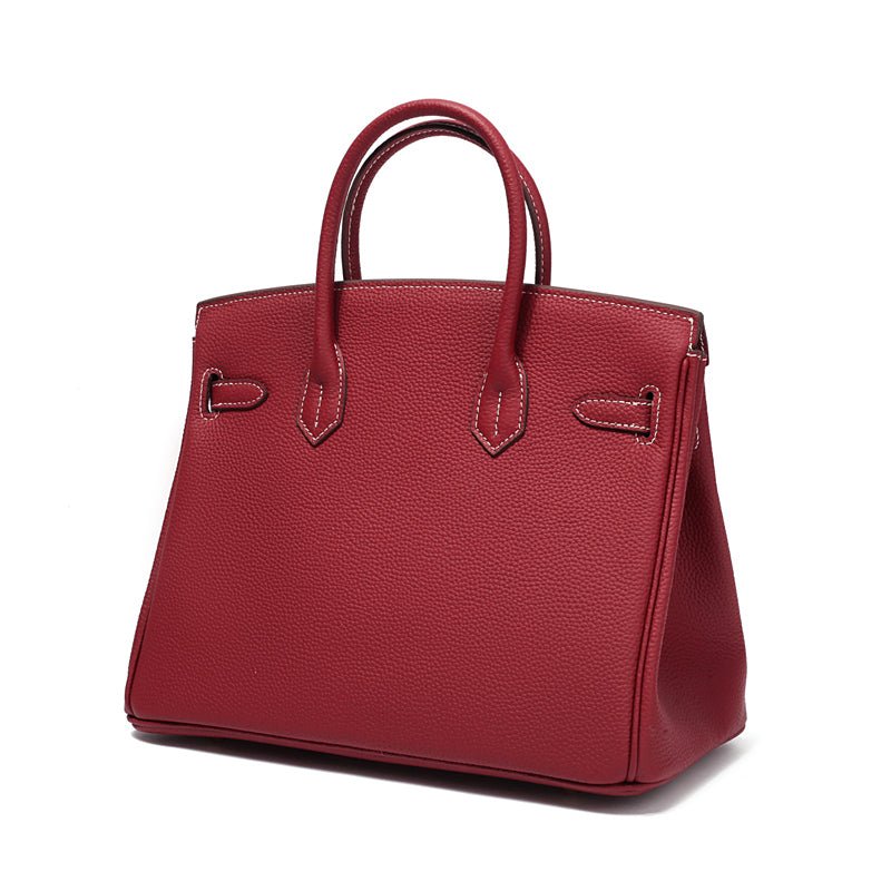 Leather Structured Shoulder Handbag