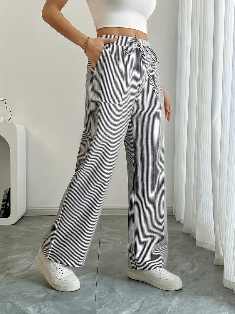 Linda Striped Straight Leg Pants