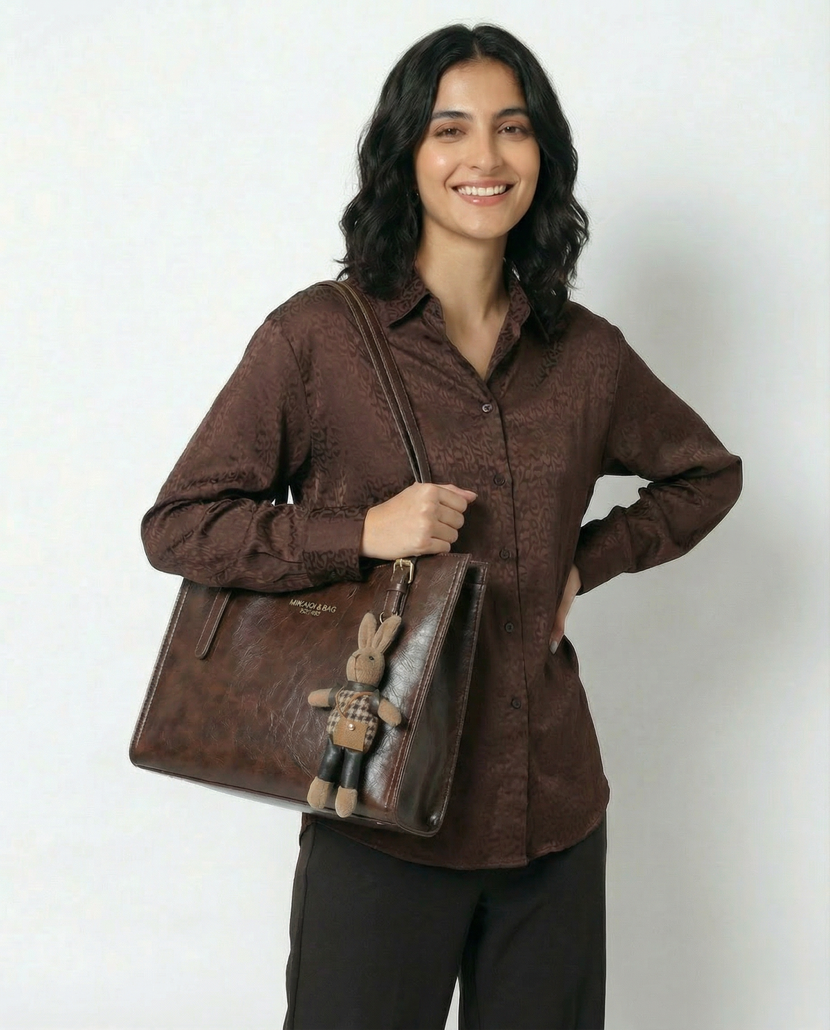 Compact Structured Shoulder Bag