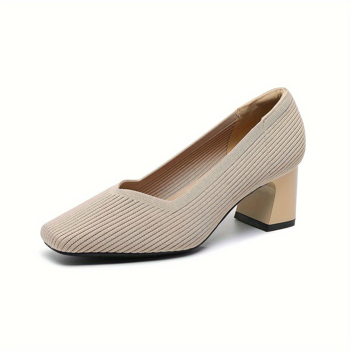 Pointed Toe Orthopedic Block Heel Pumps