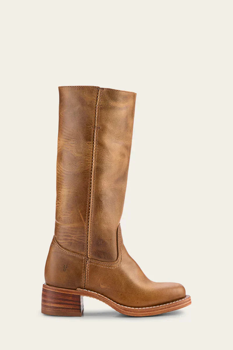 Women's Leather-Look Ankle Boots with Side Zip