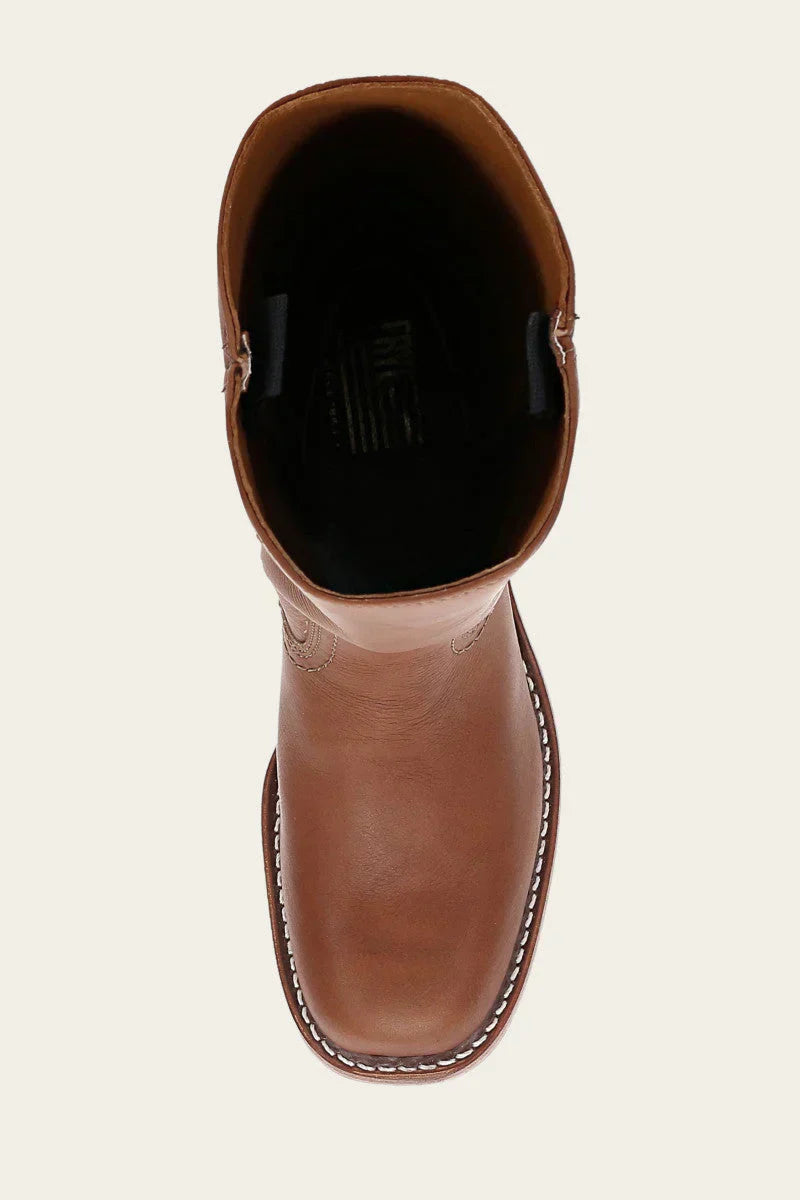 Women's Leather-Look Ankle Boots with Side Zip