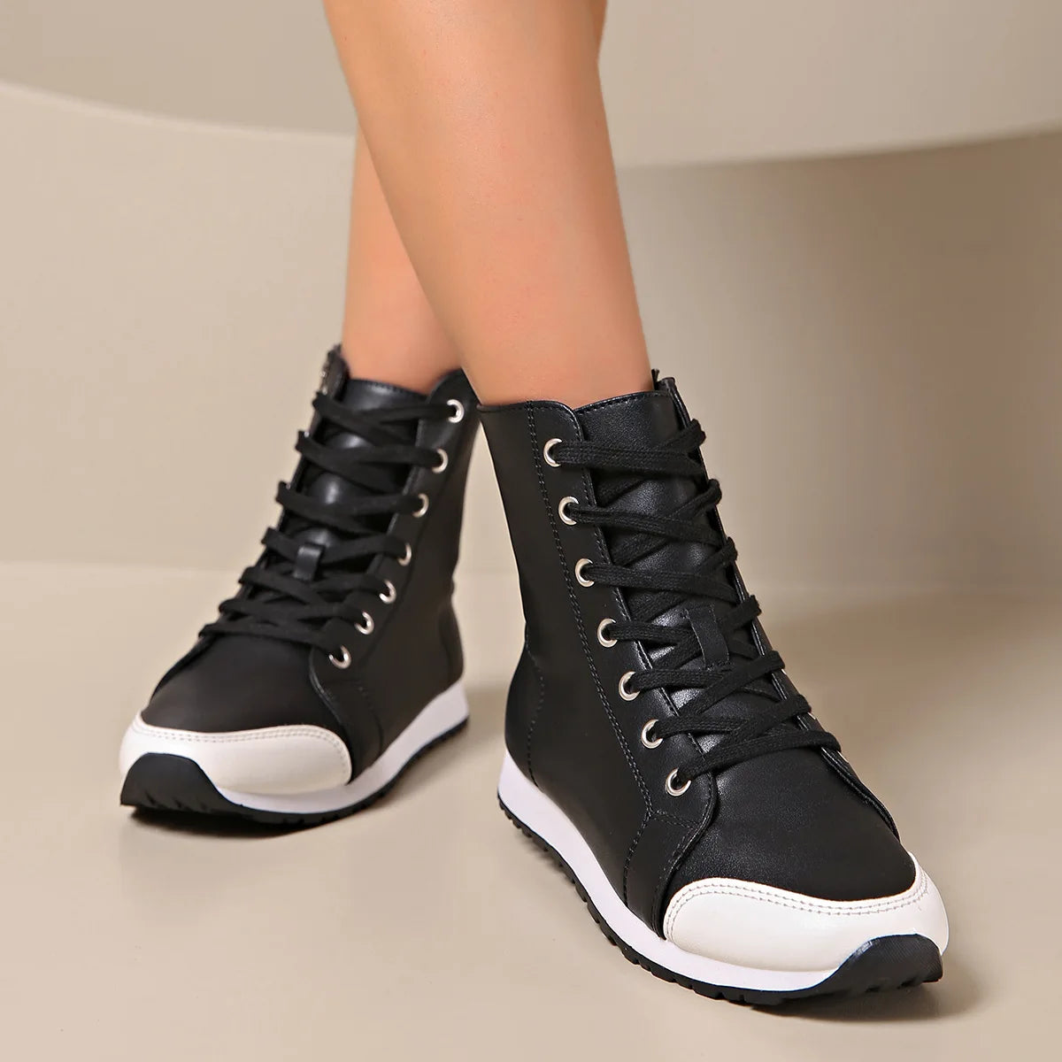Wide Fit Orthopedic Lace-Up Sneaker
