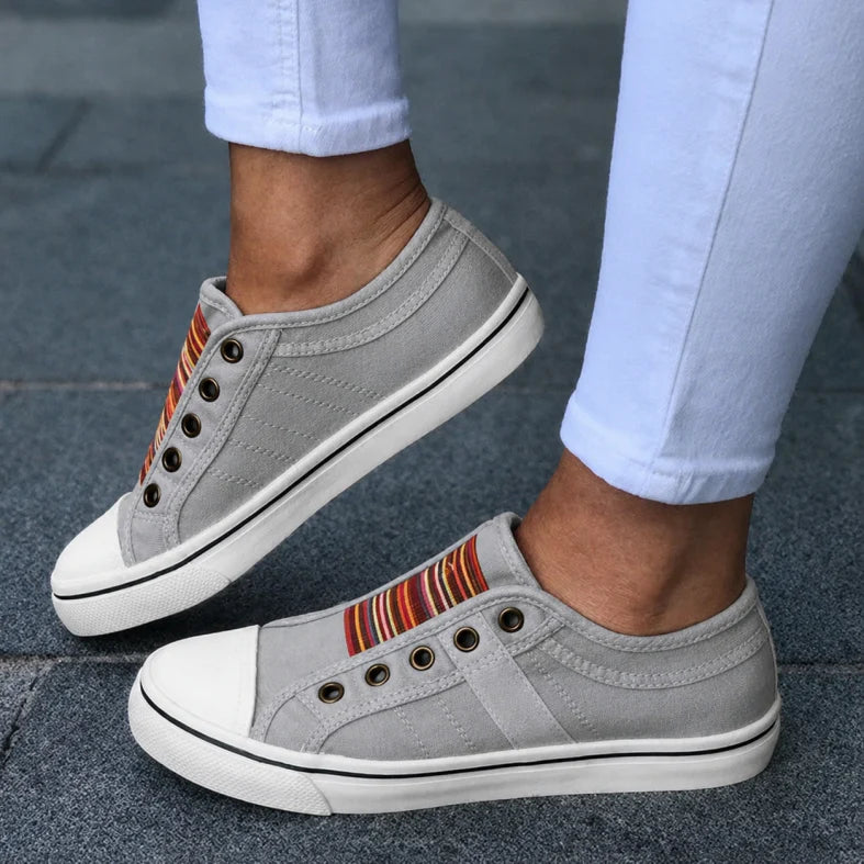 Slip On Summer Sneakers With Breathable Mesh Upper