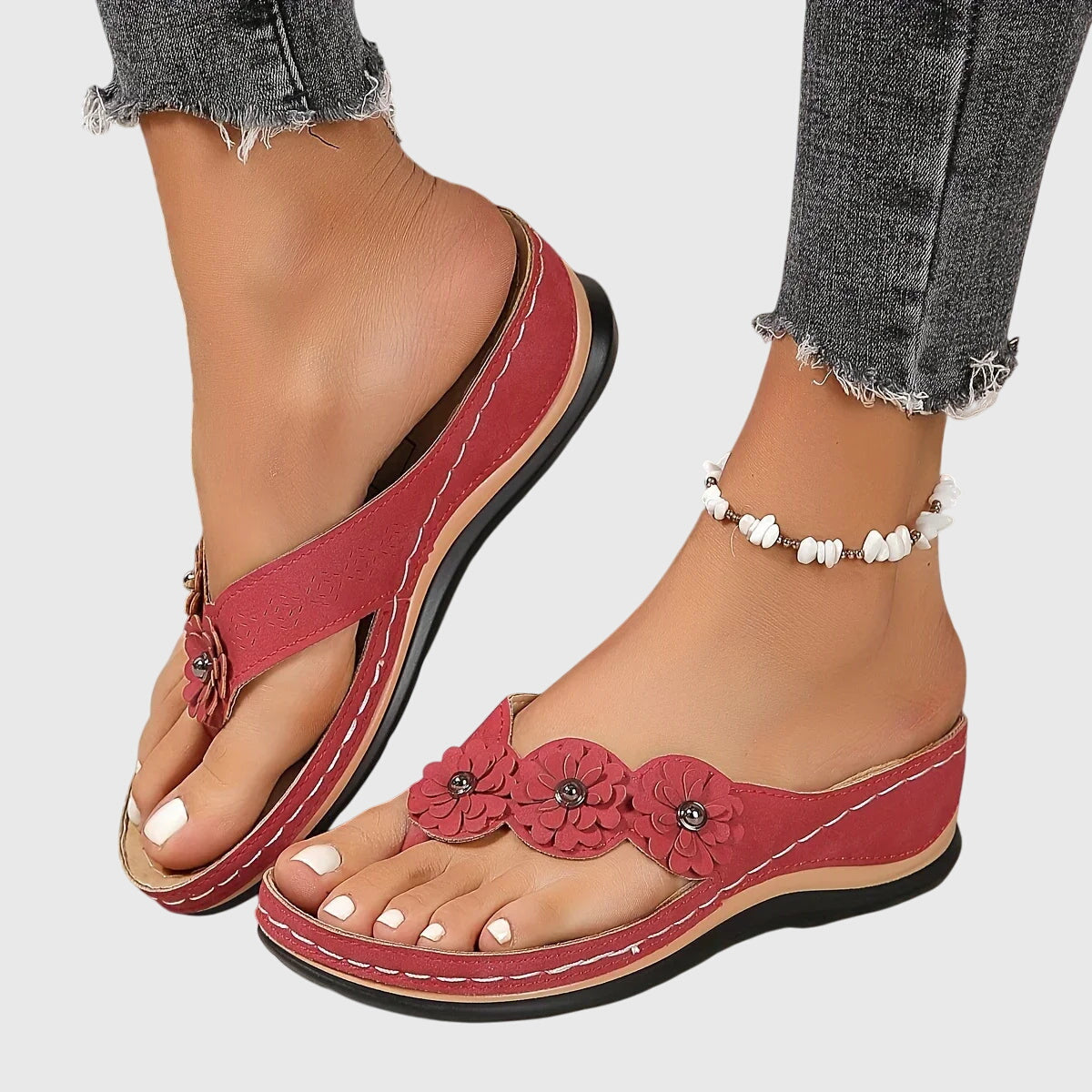 Ergonomic Orthopedic Flip Flops with Arch Support