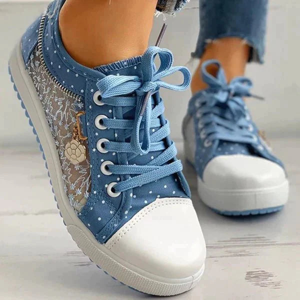 Lace-Up Low Top Sneakers