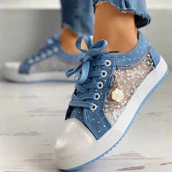 Lace-Up Low Top Sneakers