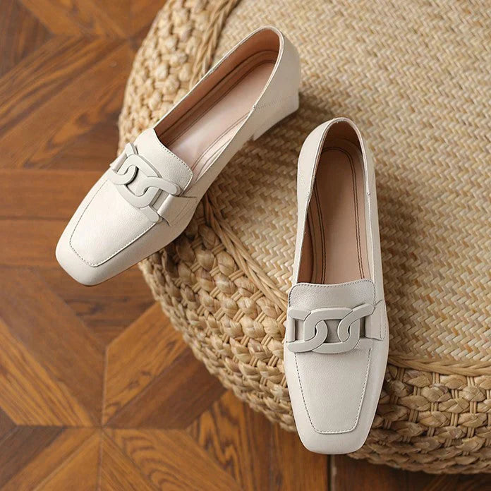 Heeled Loafer Pumps