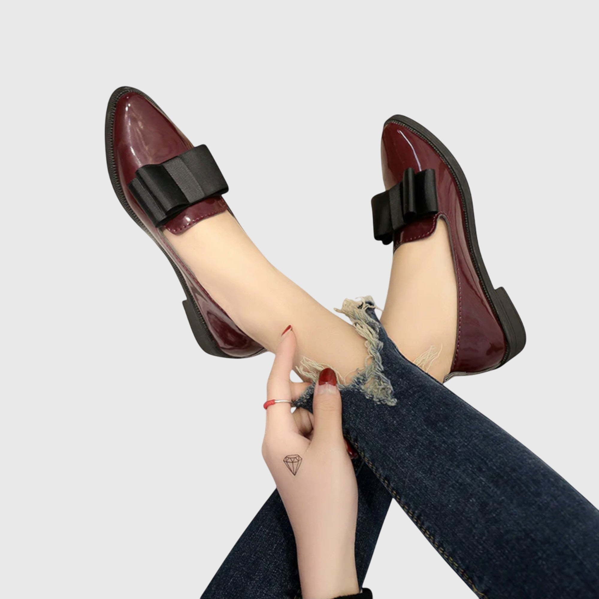 Round Toe Minimalist Slip-On Loafers for Women