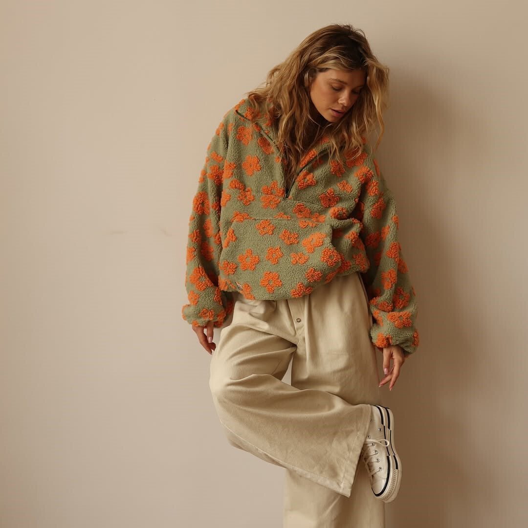 Celestine Floral Teddy Fleece Jumper