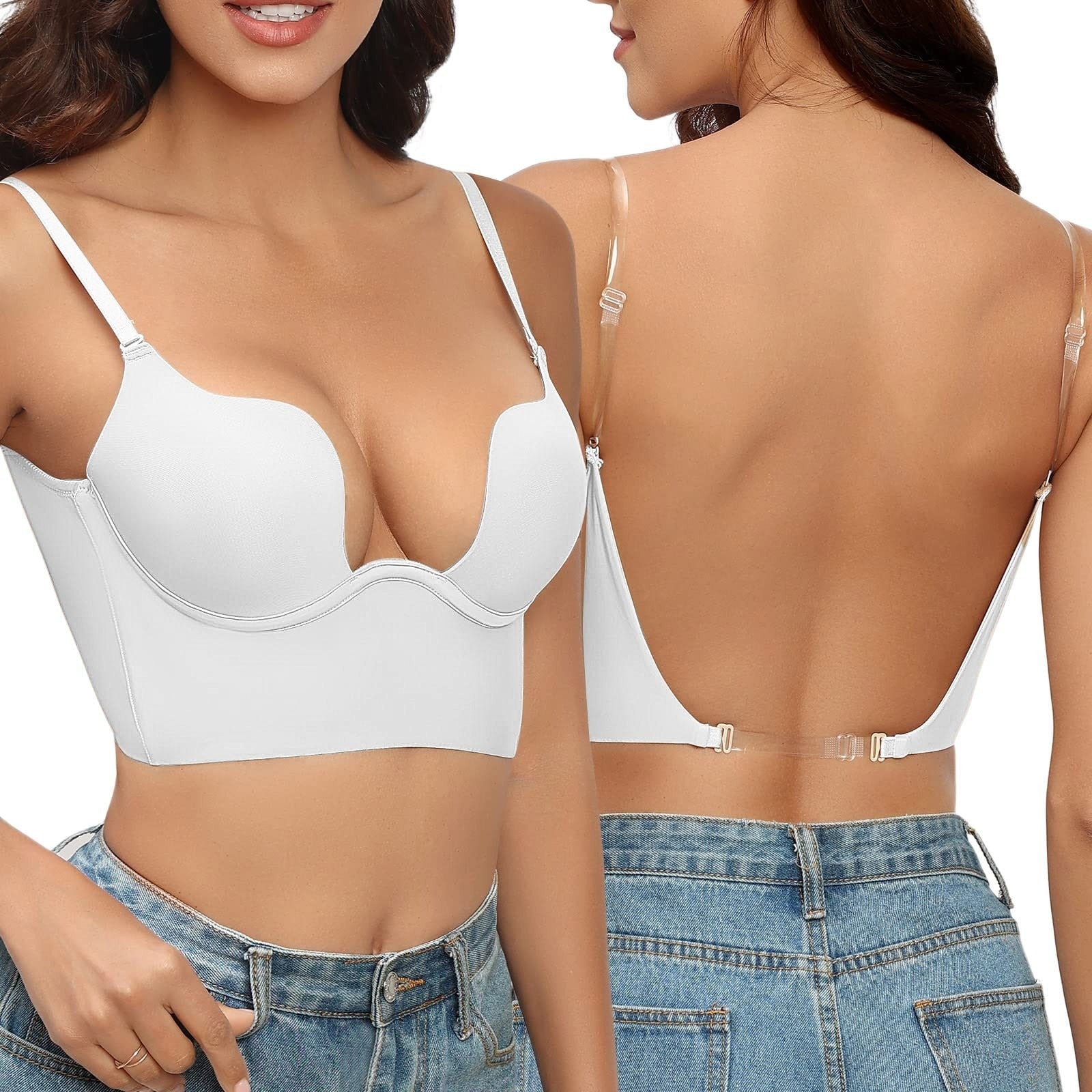 Strapless Backless Bra with Seamless Support