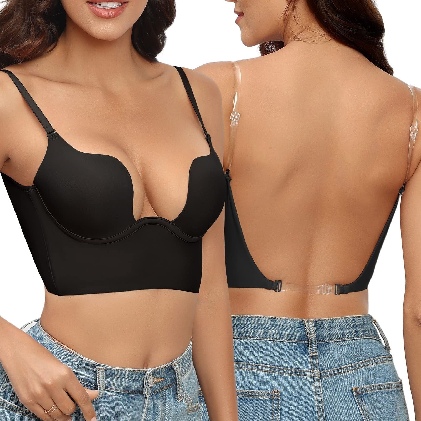 Strapless Backless Bra with Seamless Support