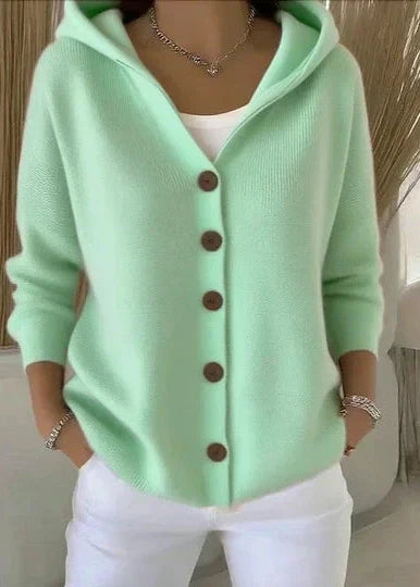 Relaxed Fit Cardigan With Lightweight Warmth