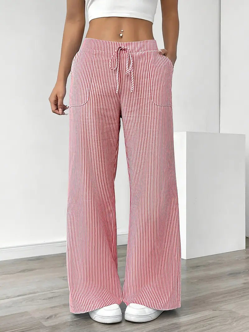Linda Striped Straight Leg Pants