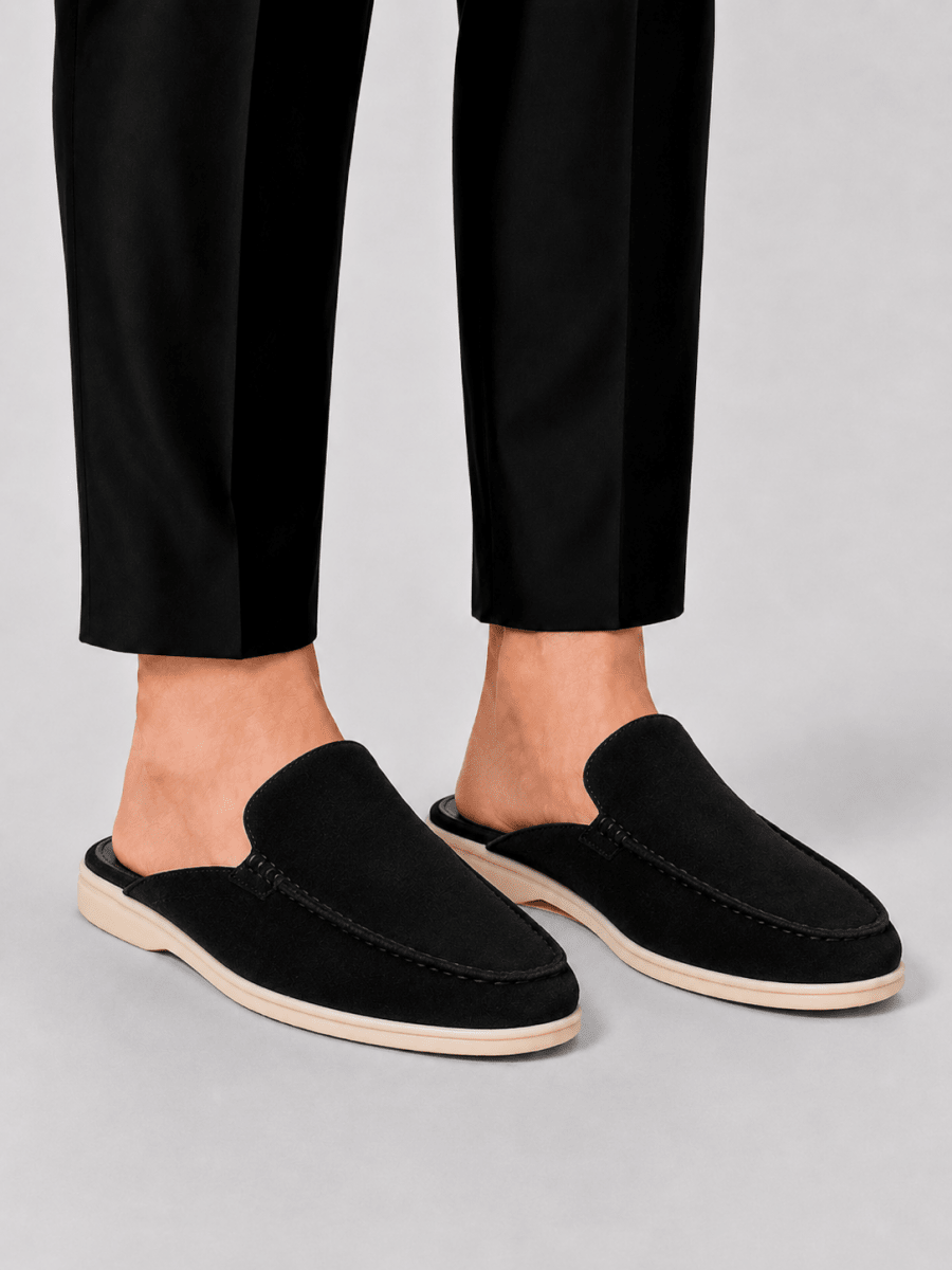 Men's Open-Back Slip-On Loafer Mule