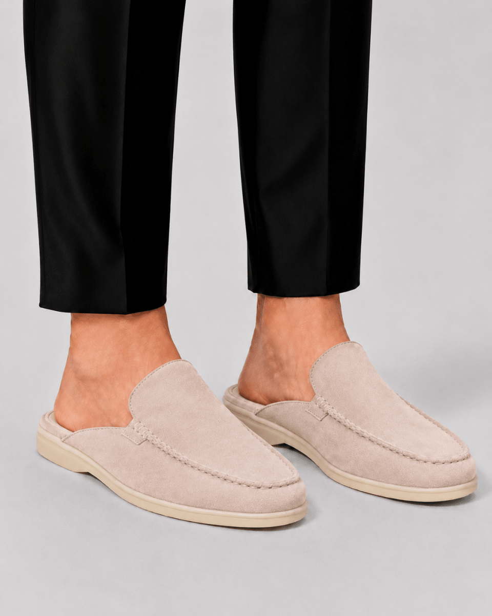 Men's Open-Back Slip-On Loafer Mule