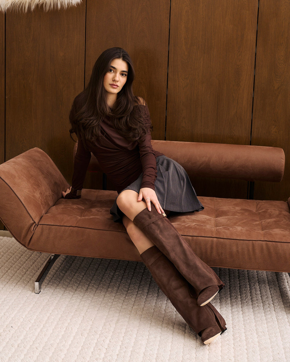 Lavista Suede Knee-High Boots