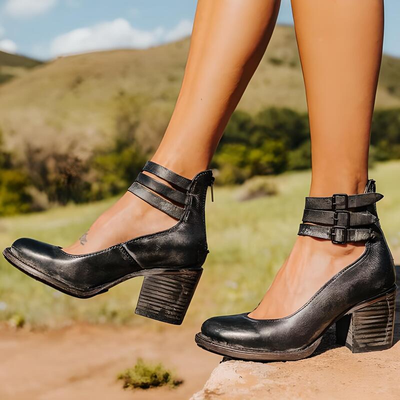 Women's PU Leather Heeled Everyday Shoes