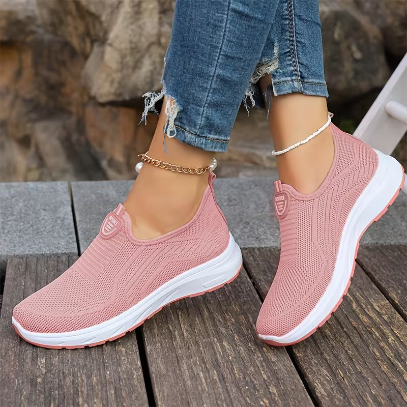 Alice Breathable Orthopaedic Slip-On Knit Trainers