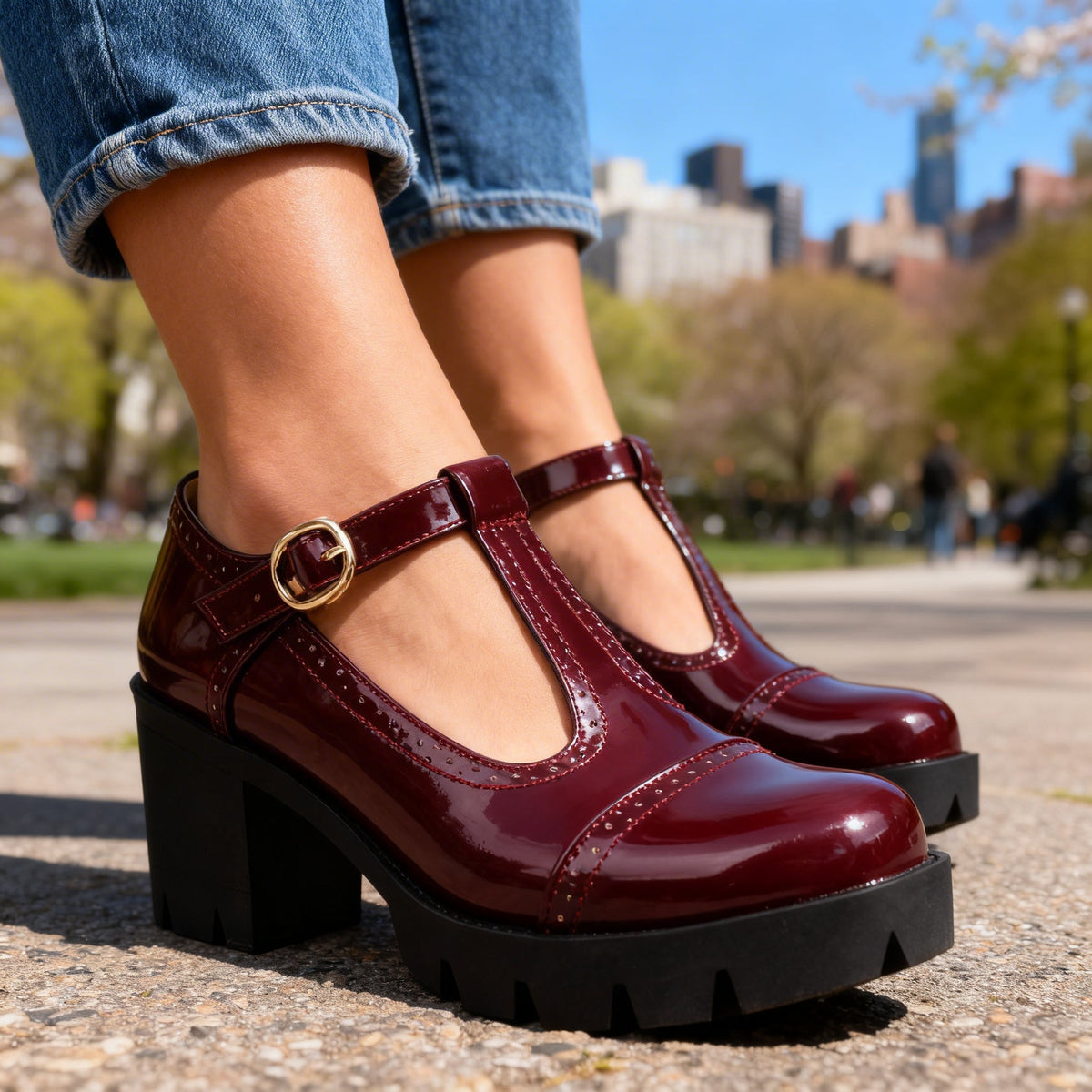 Brogue Loafers with Cushioned Comfort