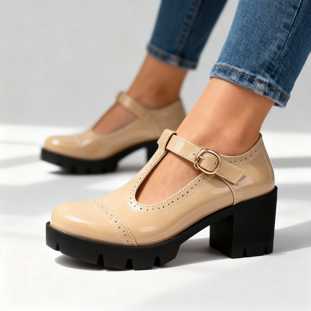 Brogue Loafers with Cushioned Comfort
