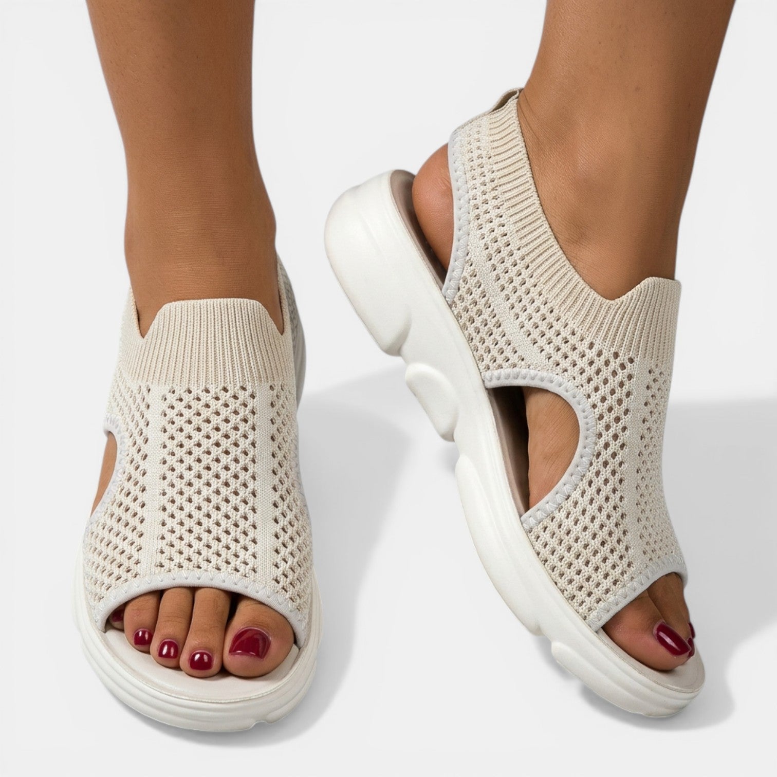 Breathable Orthopedic Flat Sandals with Arch Support