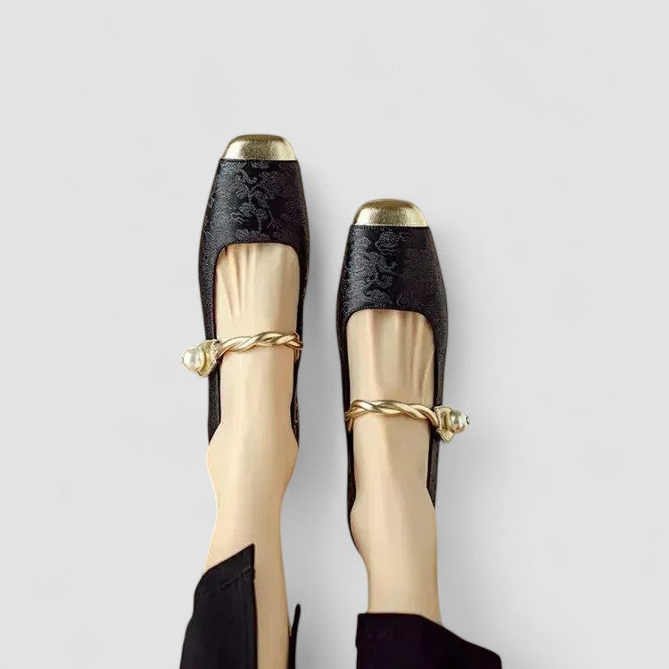 Chrystahh Orthopedic Mary Jane Shoe with Low Block Heel